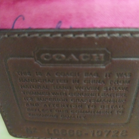 COACH Straw Basket - Picture 7 of 8
